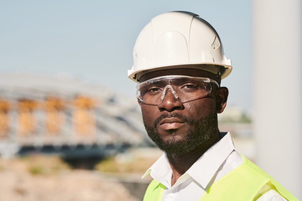 Worker at Construction Site